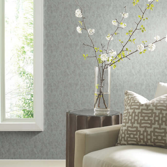 shimmering-patina-spa-silver-wallpaper-york-wallcoverings-md7212 - York Wallpaper Wallpaper