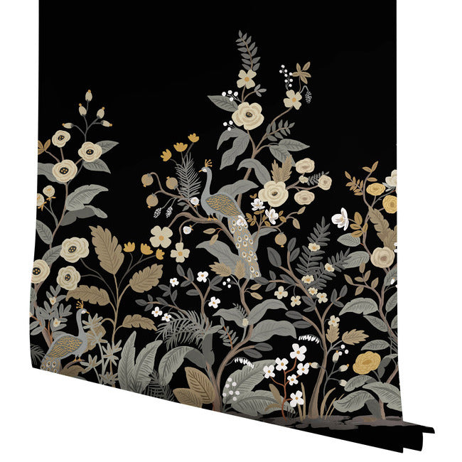 peacock-mural-black-york-wallcoverings-rp7399m