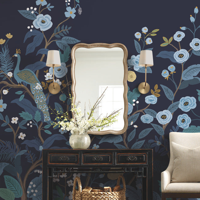 peacock-mural-navy-york-wallcoverings-rp7396m