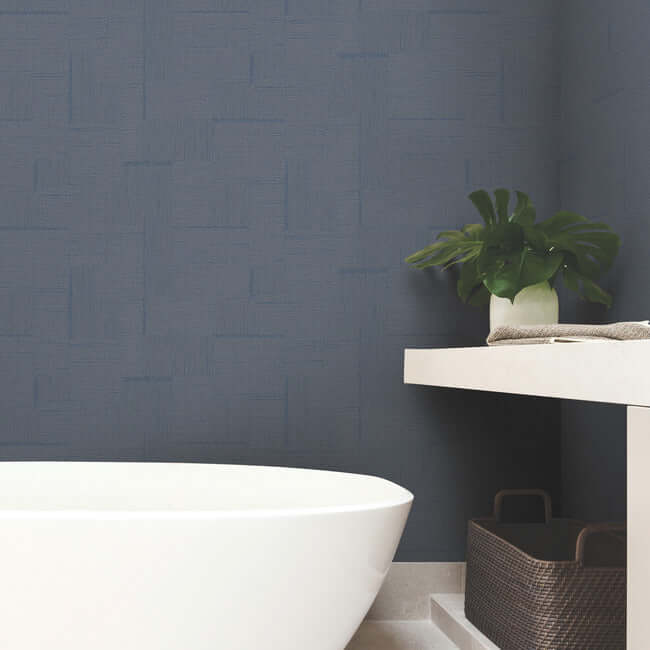 contour-wallpaper-navy-york-wallcoverings-oi0706 - York Wallcoverings Wallpaper