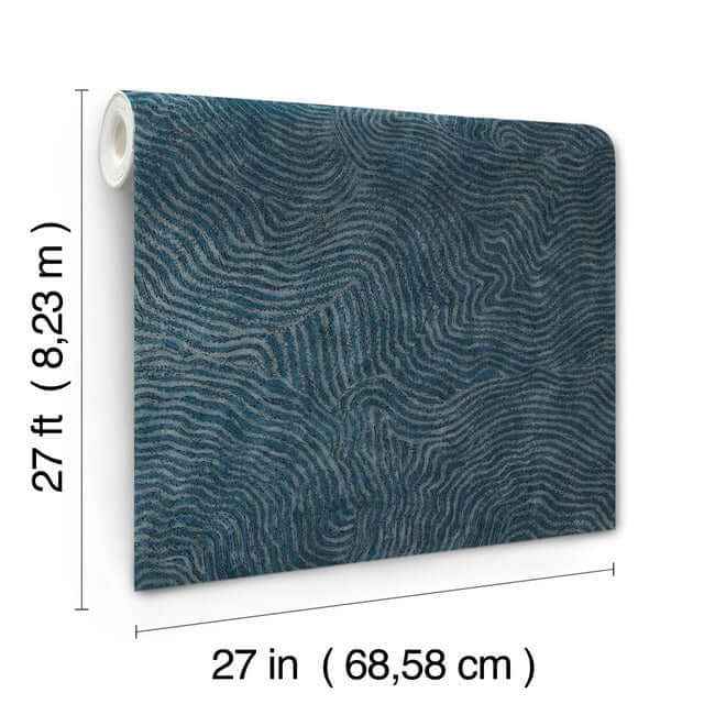 Modern Wood Indigo Wallpaper - York Wallcoverings - OI0714 - York Wallcoverings Wallpaper