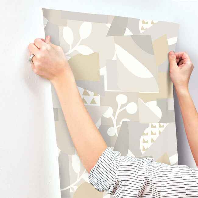 Cut Outs Neutral Wallpaper - York Wallcoverings - OI0672 - York Wallcoverings Wallpaper