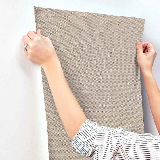 Checkerboard Putty Wallpaper - York Wallcoverings - OI0723 - York Wallcoverings Wallpaper