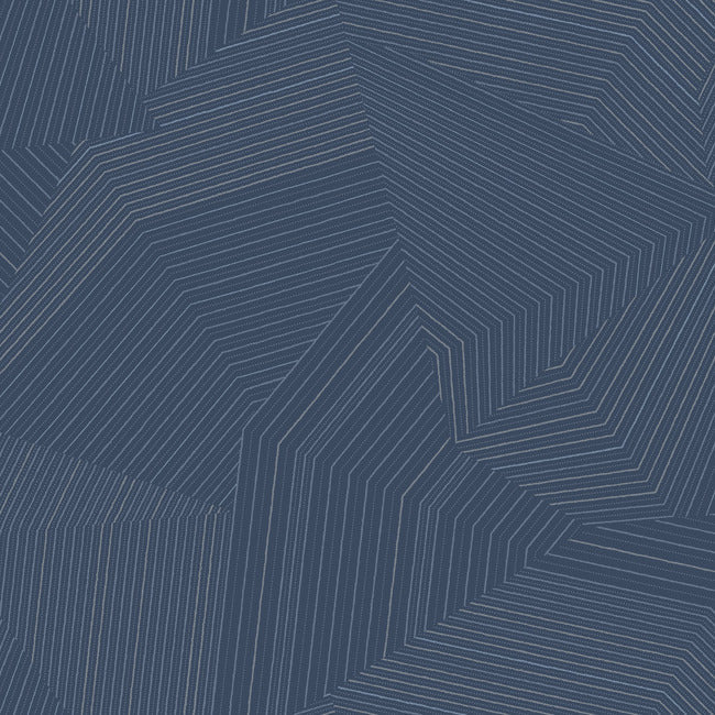 dotted-maze-wallpaper-navy-york-wallcoverings-oi0616 - York Wallcoverings Wallpaper