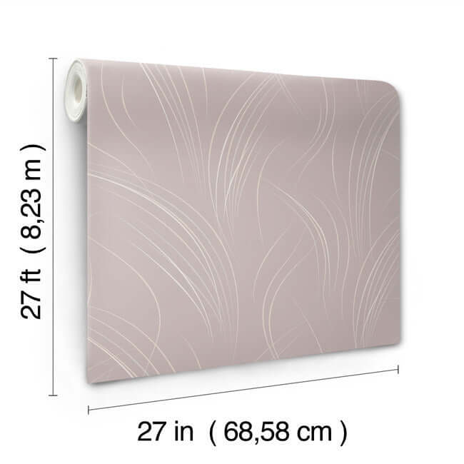 graceful-wisp-lavender-wallpaper-york-wallcoverings-ev3935 - York Wallcoverings Wallpaper