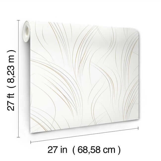 graceful-wisp-white-wallpaper-york-wallcoverings-ev3939 - York Wallpaper Wallpaper