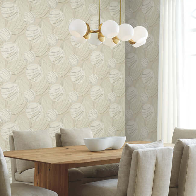 floating-lanterns-taupe-wallpaper-york-wallcoverings-ev3908 - York Wallpaper Wallpaper