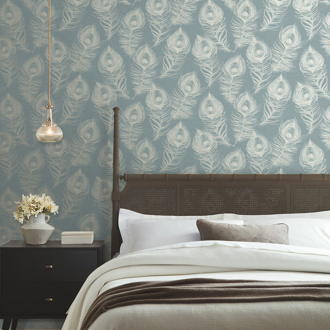 regal-peacock-wallpaper-dark-teal-york-wallcoverings-ev3943