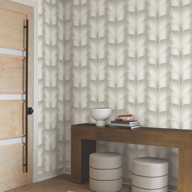lotus-light-stripe-white-wallpaper-york-wallcoverings-ev3955 - York Wallpaper Wallpaper