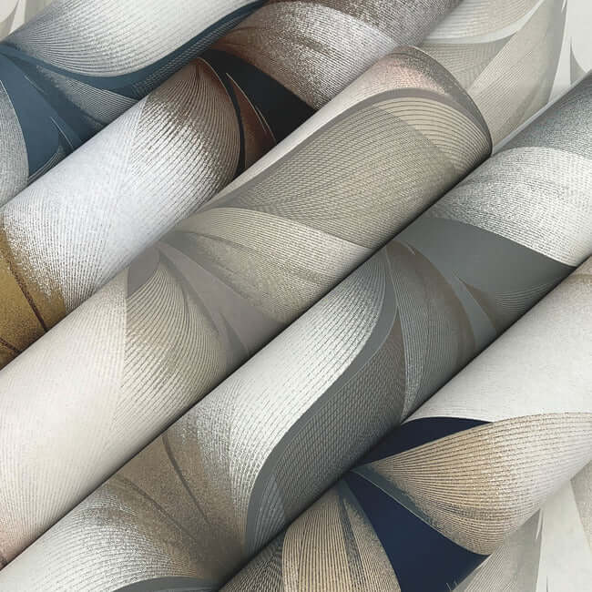 lotus-light-stripe-white-wallpaper-york-wallcoverings-ev3955 - York Wallpaper Wallpaper