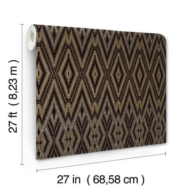 diamond-marquise-black-wallpaper-york-wallcoverings-ev3912 - York Wallpaper Wallpaper