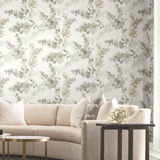 Blossom Fling Blonde Wallpaper - York Wallcoverings - EV3973 - York Wallcoverings Wallpaper