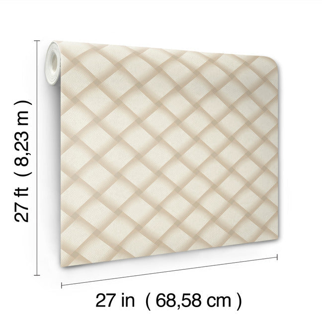 bayside-basket-weave-wallpaper-blonde-york-wallcoverings-ev3965 - York Wallcoverings Wallpaper