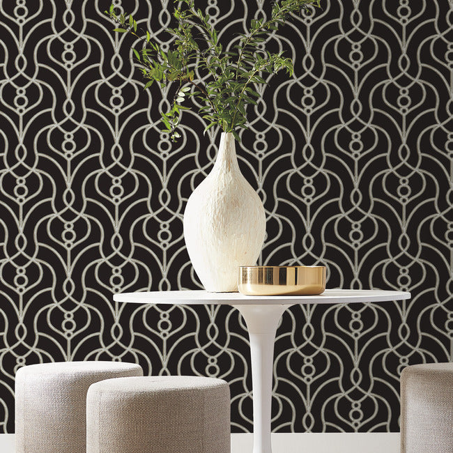 divine-trellis-wallpaper-black-york-wallcoverings-ev3945