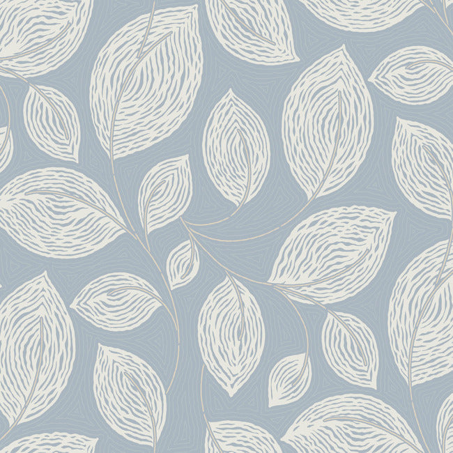 contoured-leaves-wallpaper-indigo-blue-york-wallcoverings-ev3925