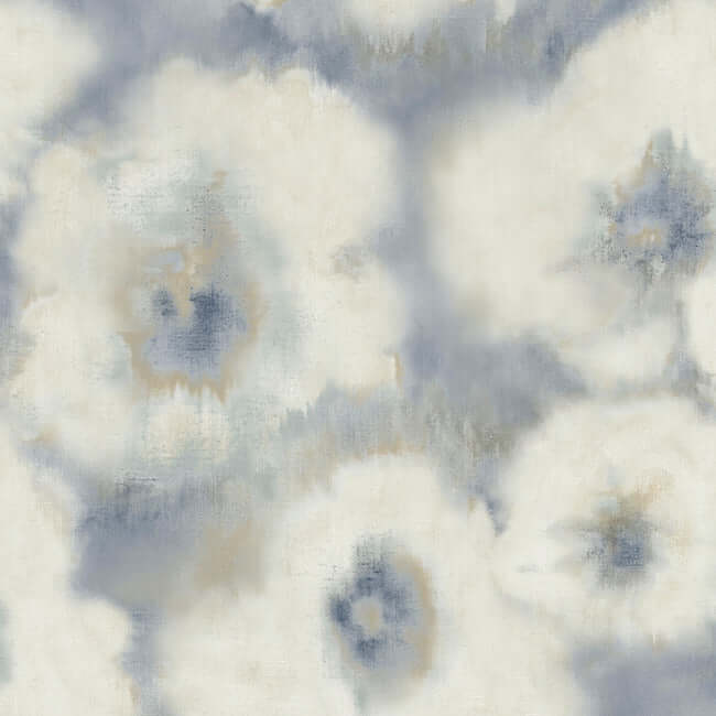 blended-floral-blue-wallpaper-york-wallcoverings-ev3964 - York Wallpaper Wallpaper