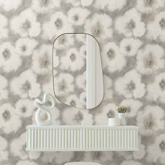 Blended Floral Clay Wallpaper - York Wallcoverings - EV3963 - York Wallcoverings Wallpaper