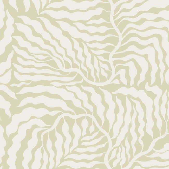 fern-fronds-light-green-white-wallpaper-york-wallcoverings-ag2065 - York Wallpaper Wallpaper