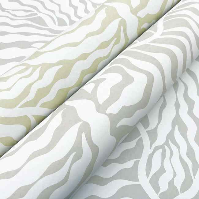 Fern Fronds Light Green & White Wallpaper - York Wallcoverings - AG2065 - York Wallcoverings Wallpaper