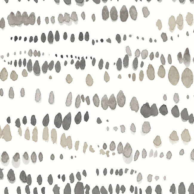 dewdrops-black-taupe-wallpaper-york-wallcoverings-ag2046 - York Wallcoverings Wallpaper