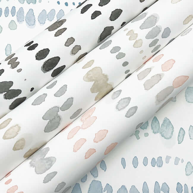 dewdrops-black-taupe-wallpaper-york-wallcoverings-ag2046 - York Wallcoverings Wallpaper