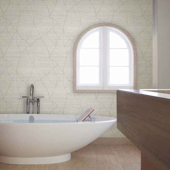 Raska Sand Wallpaper - York Wallcoverings - AG2083