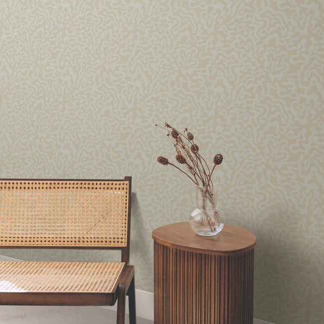 Nebulous Cloud Grey & Gold Wallpaper - York Wallcoverings - AG2023 - York Wallcoverings Wallpaper