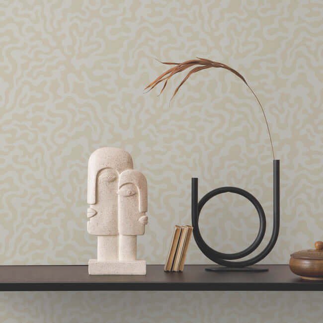 nebulous-cloud-grey-gold-wallpaper-york-wallcoverings-ag2023 - York Wallpaper Wallpaper