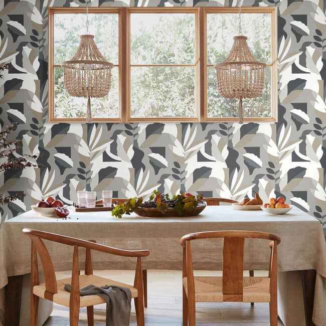 Papier Colle Black & White Wallpaper - York Wallcoverings - AG2003 - York Wallcoverings Wallpaper