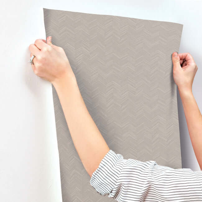 raised-chevron-taupe-wallpaper-york-wallcoverings-si25362 - York Wallpaper Wallpaper