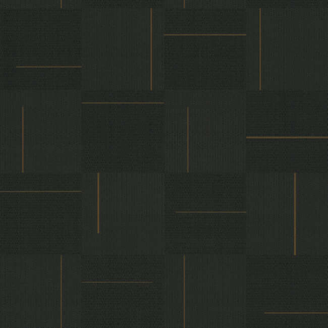 geo-block-weave-black-wallpaper-york-wallcoverings-si24905 - York Wallpaper Wallpaper