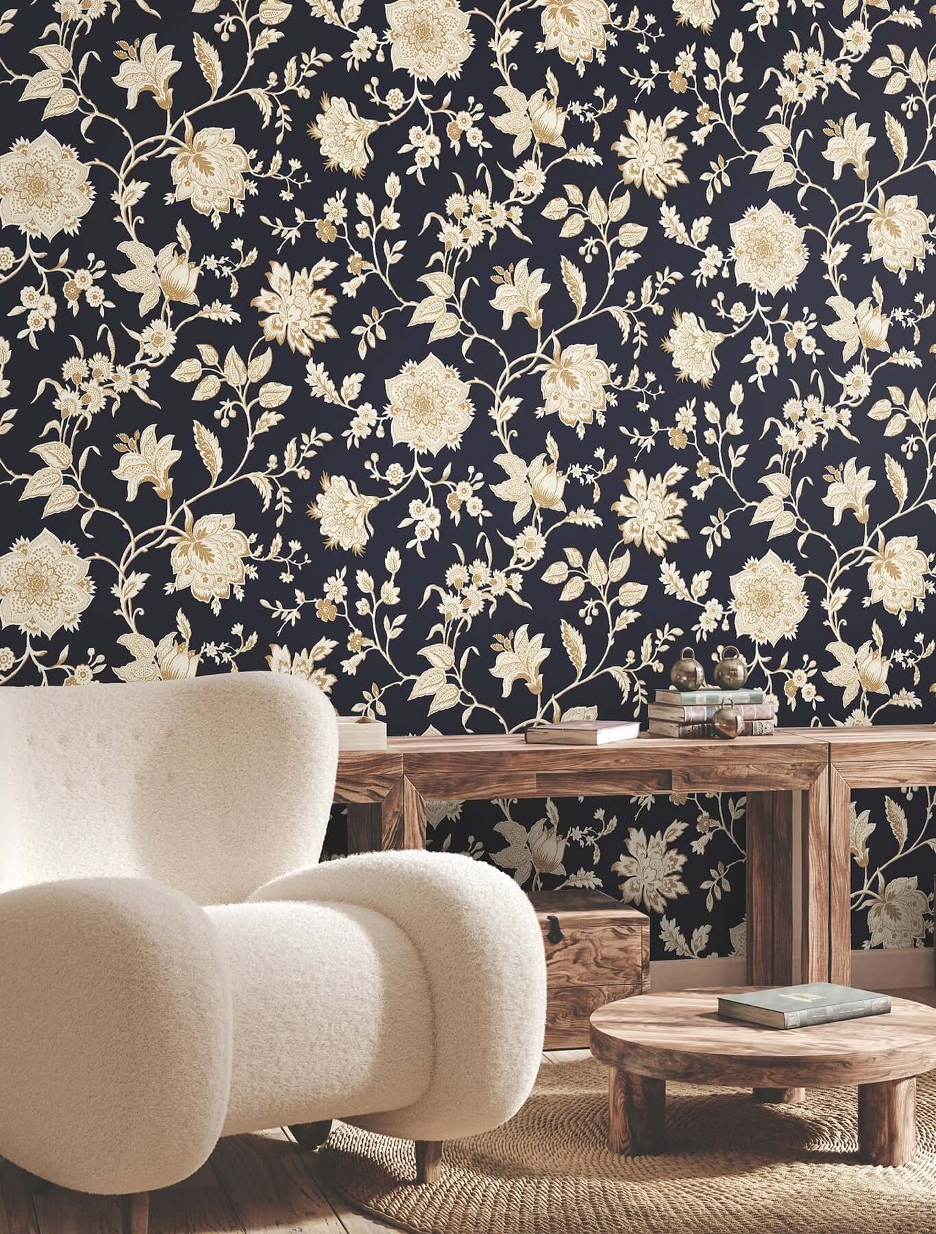 sutton-black-wallpaper-york-wallcoverings-rt7824 - York Wallpaper Wallpaper