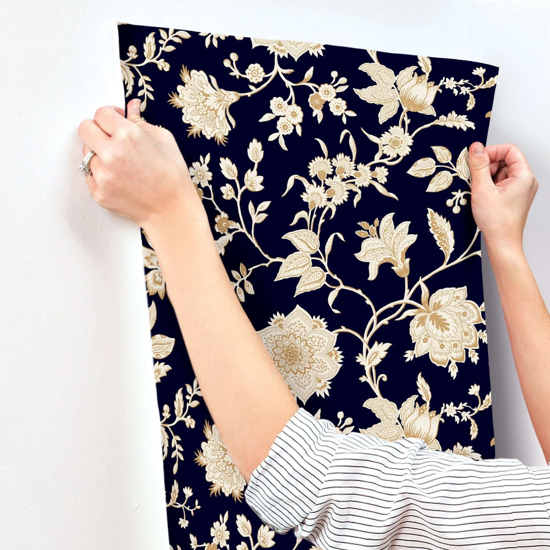 sutton-black-wallpaper-york-wallcoverings-rt7824 - York Wallpaper Wallpaper