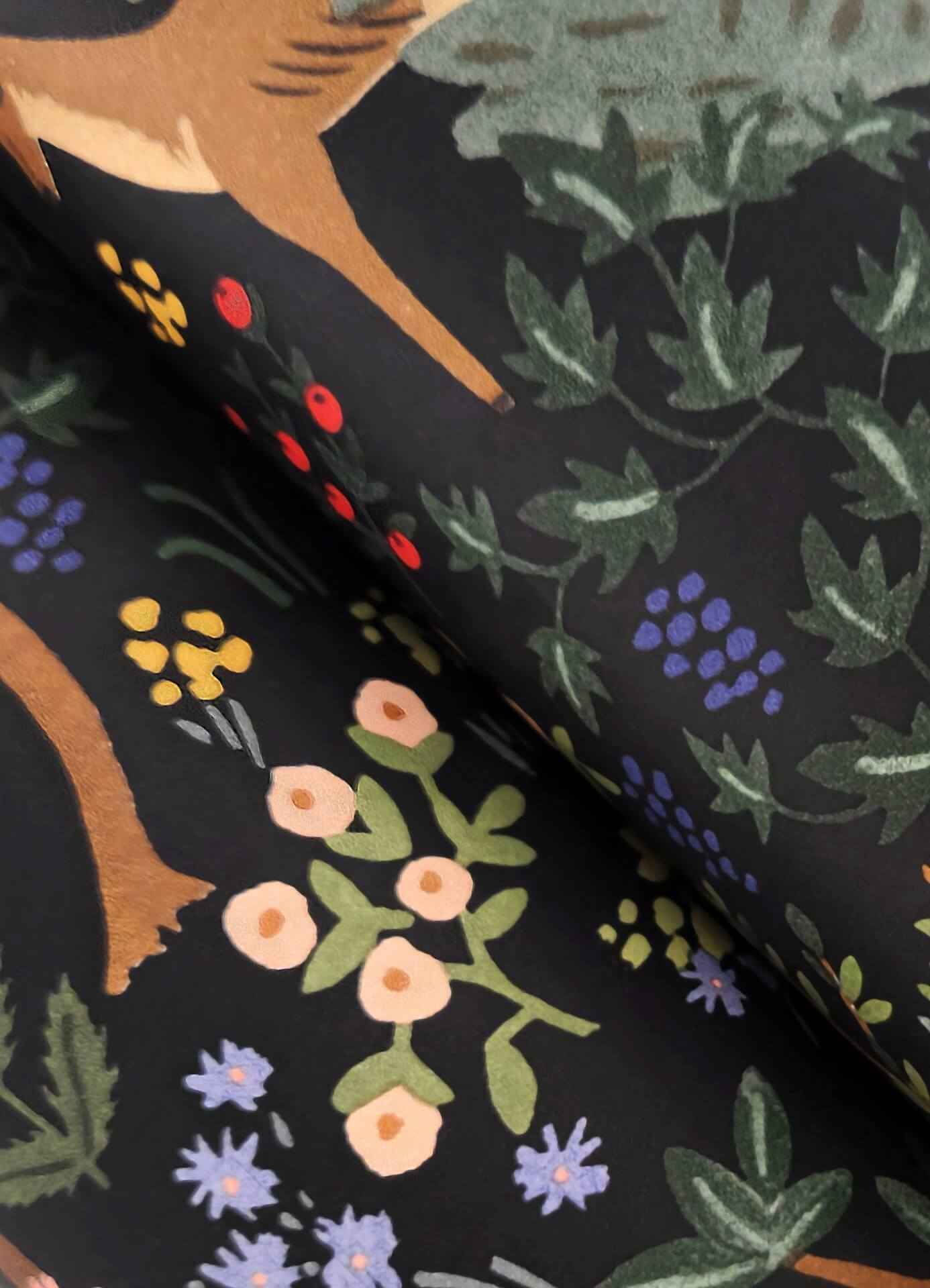 Woodland Black Peel & Stick Wallpaper - York Wallcoverings - PSW1546RL - York Wallcoverings Wallpaper