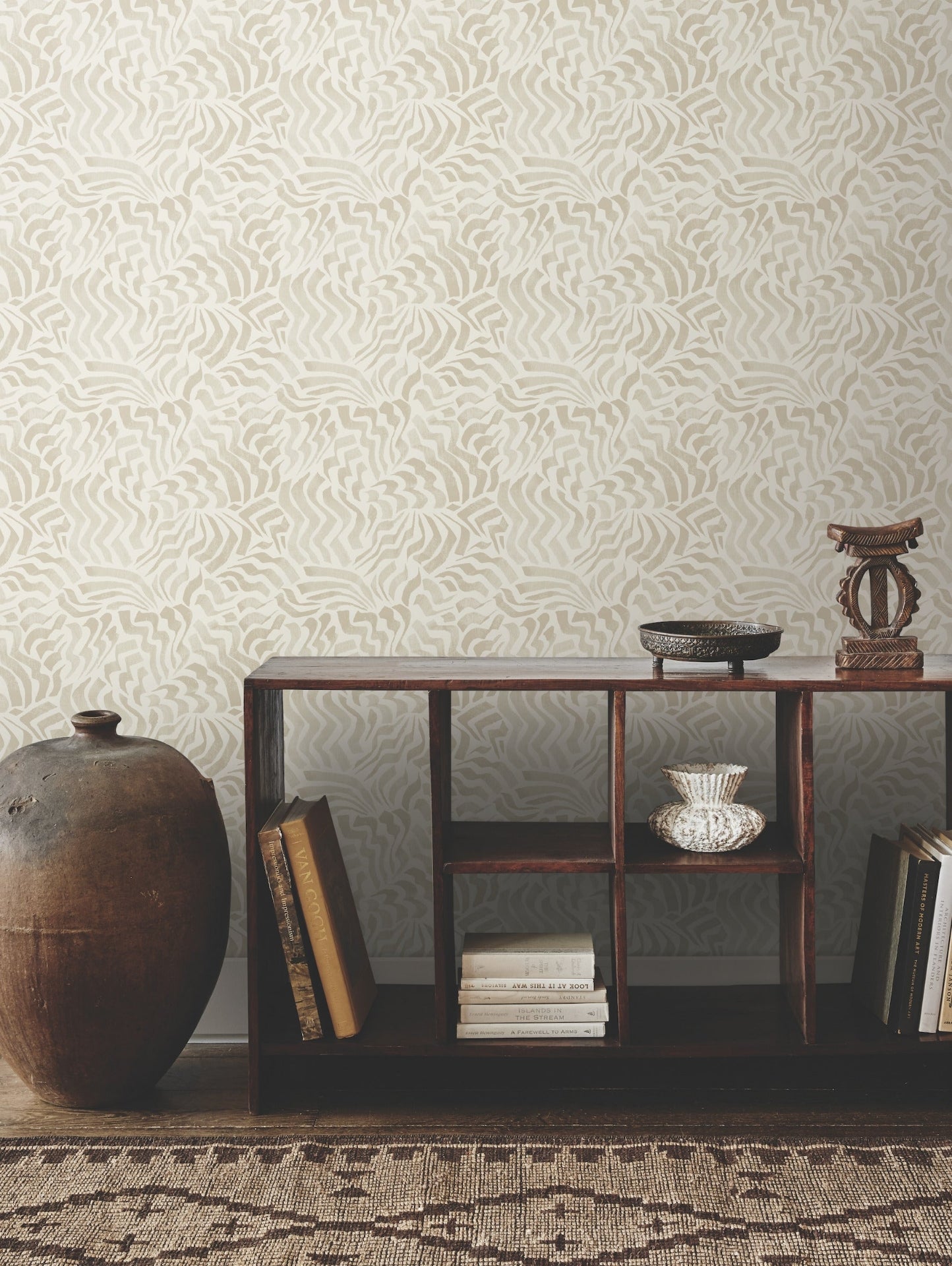 zora-wave-wallpaper-taupe-york-wallcoverings-lm5322 - York Wallcoverings Wallpaper
