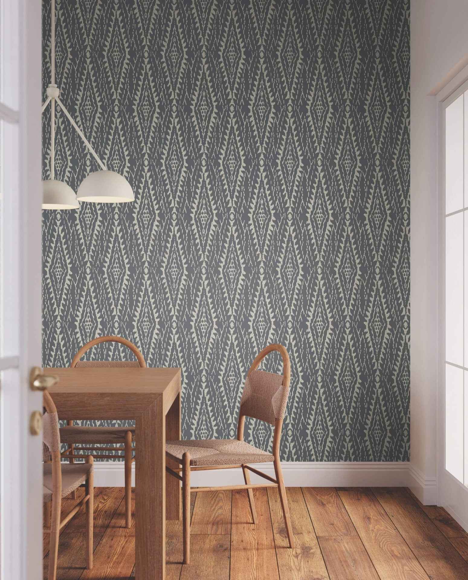 Rousseau Paperweave Charcoal Wallpaper - York Wallcoverings - LM5342 - York Wallcoverings Papel pintado