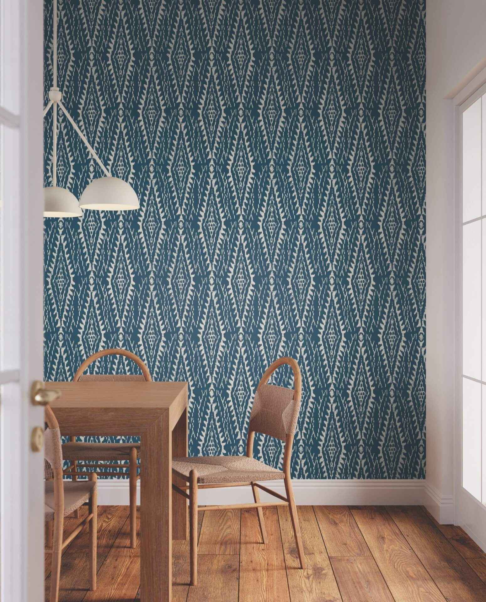 Rousseau Paperweave Indigo Wallpaper - York Wallcoverings - LM5344 - York Wallcoverings Wallpaper