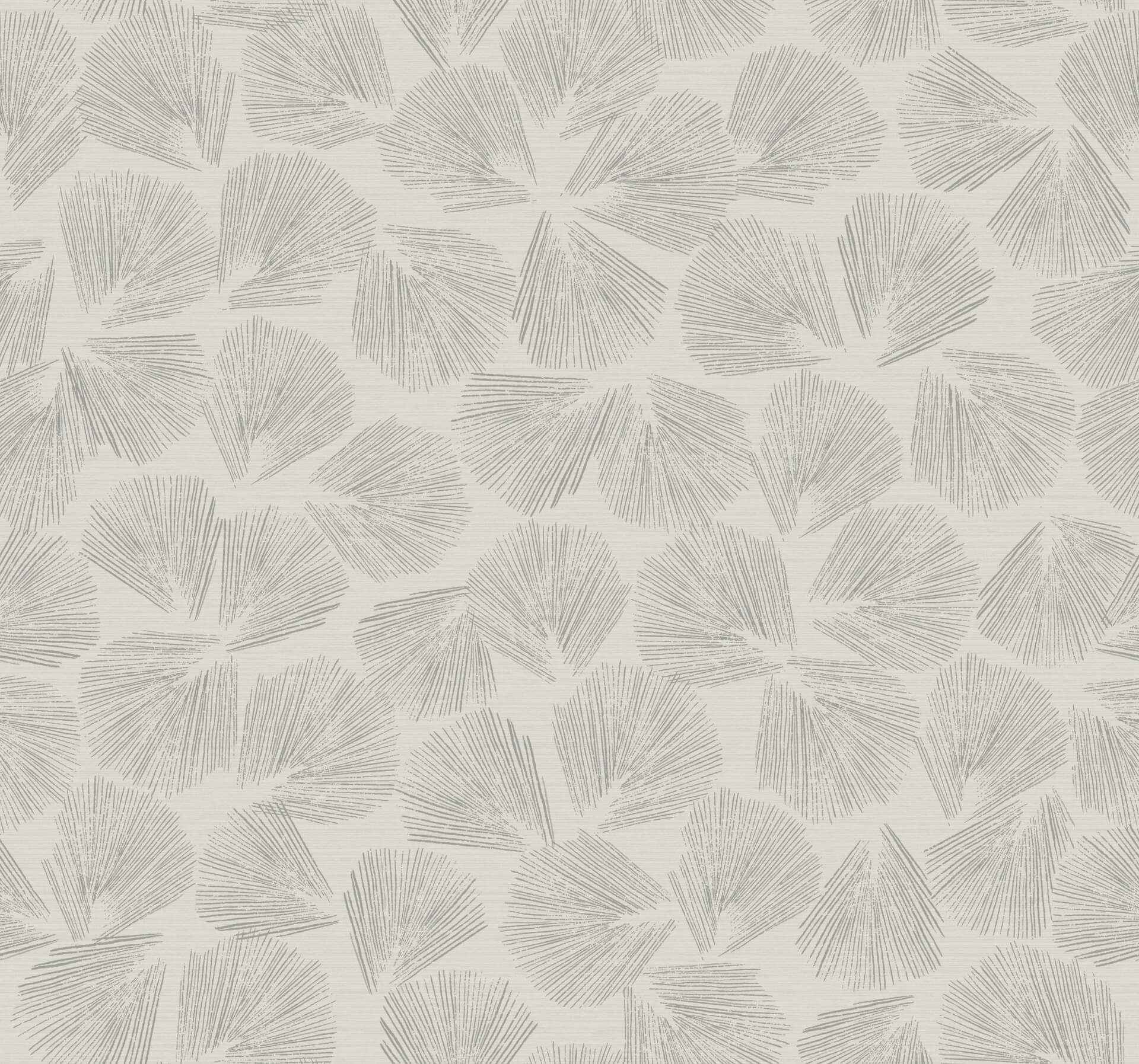Elora Leaf Grey Wallpaper - York Wallcoverings - LM5355