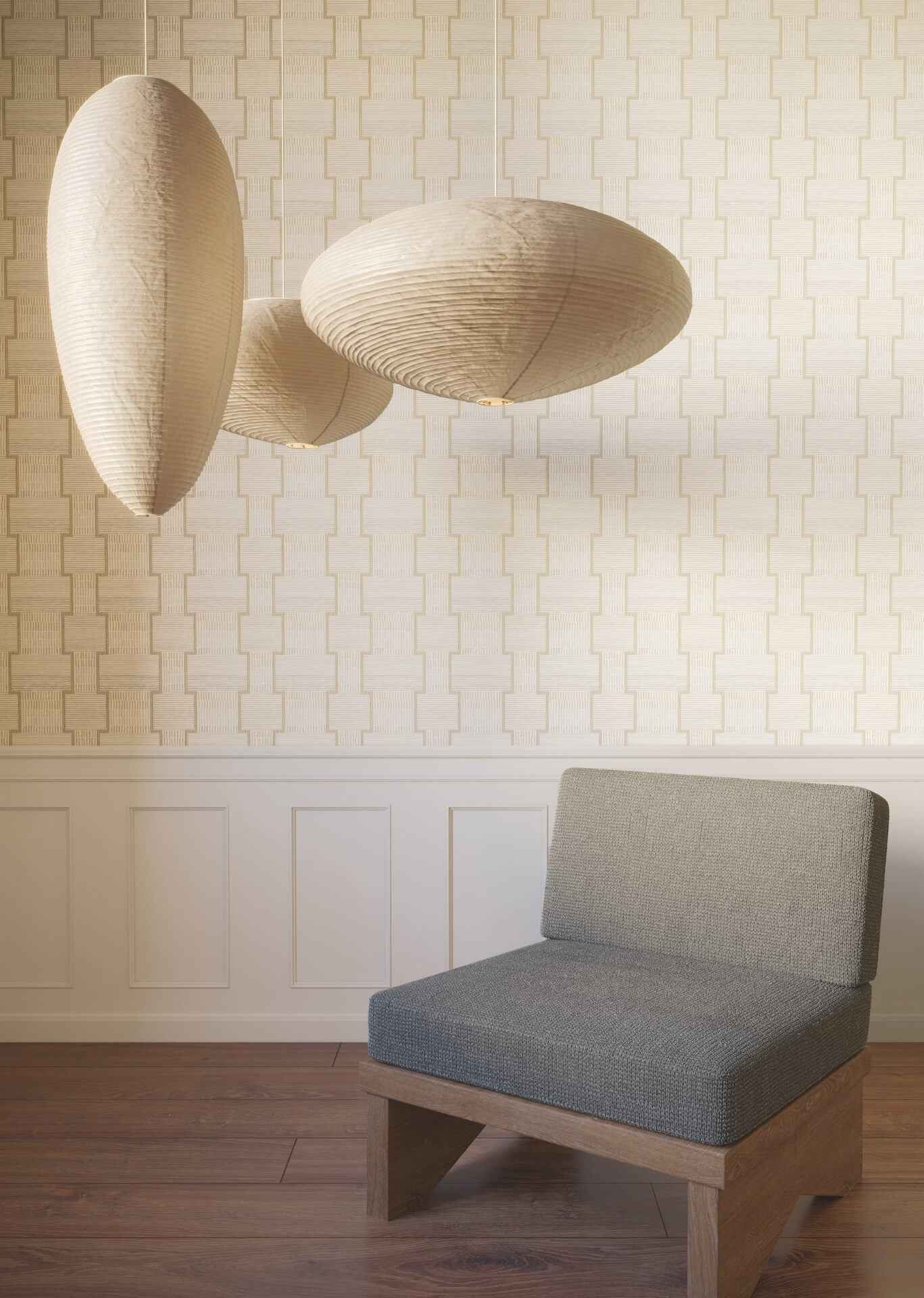 La Broderie Beige Wallpaper - York Wallcoverings - LM5371 - York Wallcoverings Wallpaper