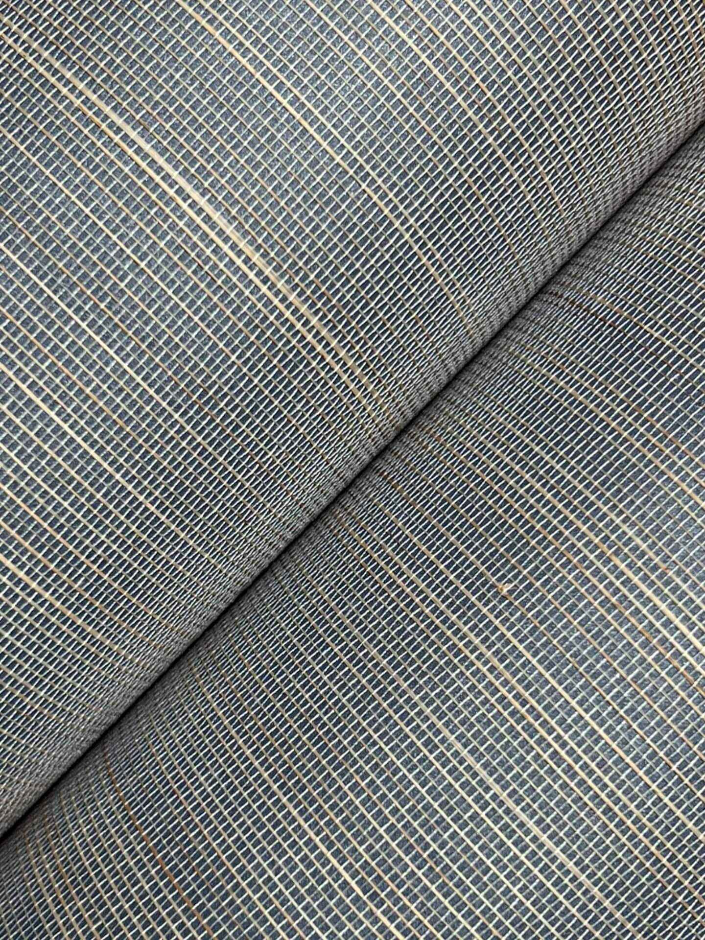 Abaca Weave Blue Wallpaper - York Wallcoverings - GL0503GV - York Wallcoverings Wallpaper