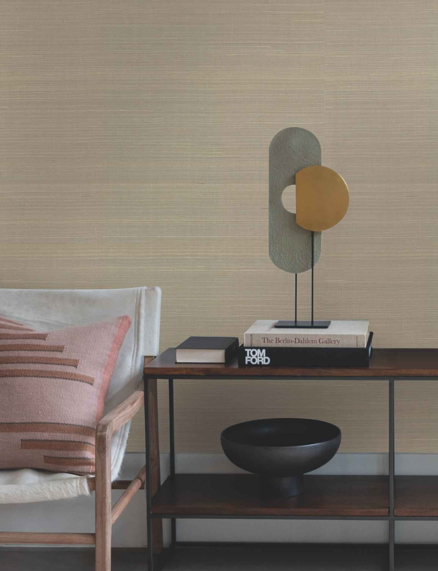 Abaca Weave Taupe Wallpaper - York Wallcoverings - GL0500GV - York Wallcoverings Wallpaper