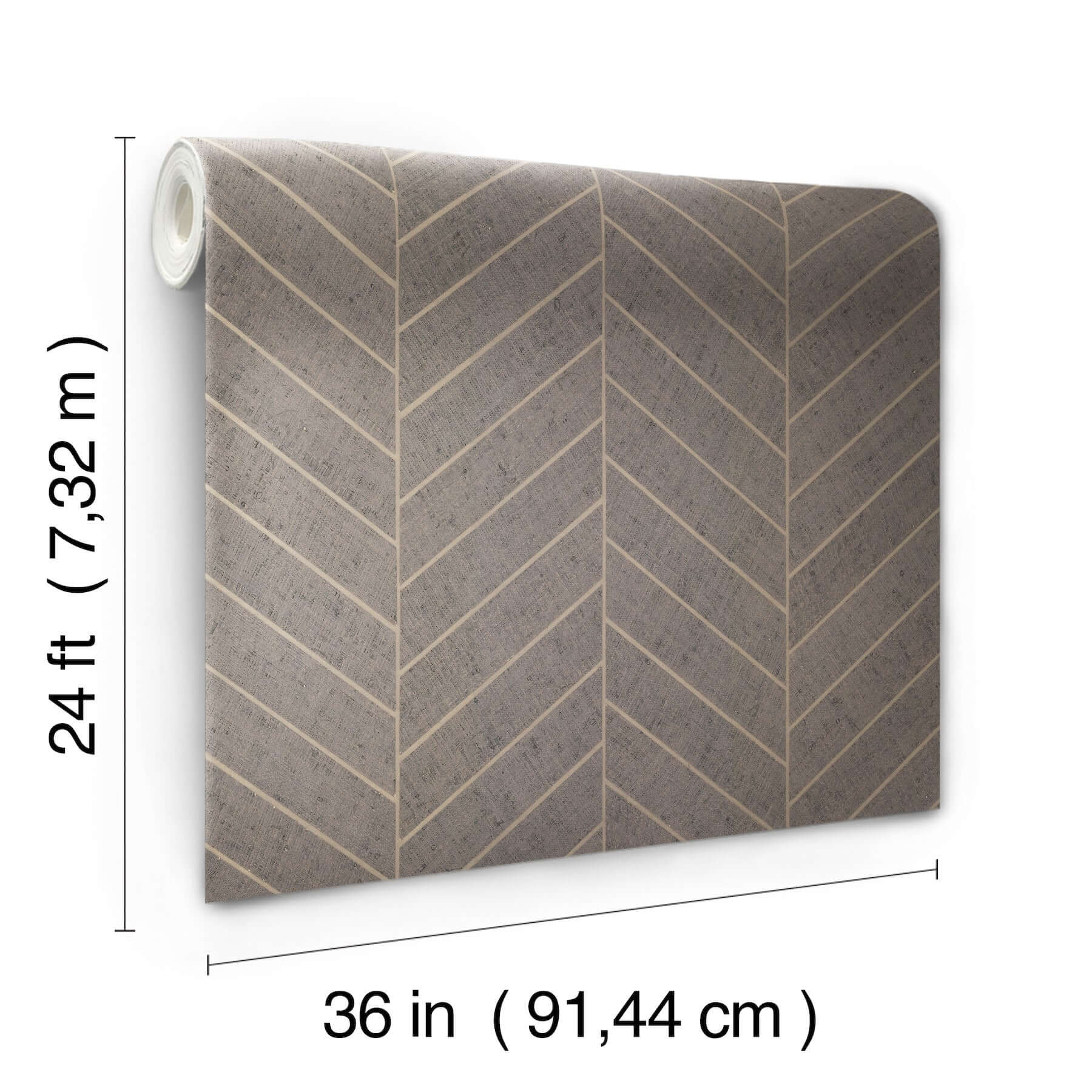 atelier-herringbone-natural-grey-wallpaper-york-wallcoverings-ho2110gv - York Wallcoverings Wallpaper