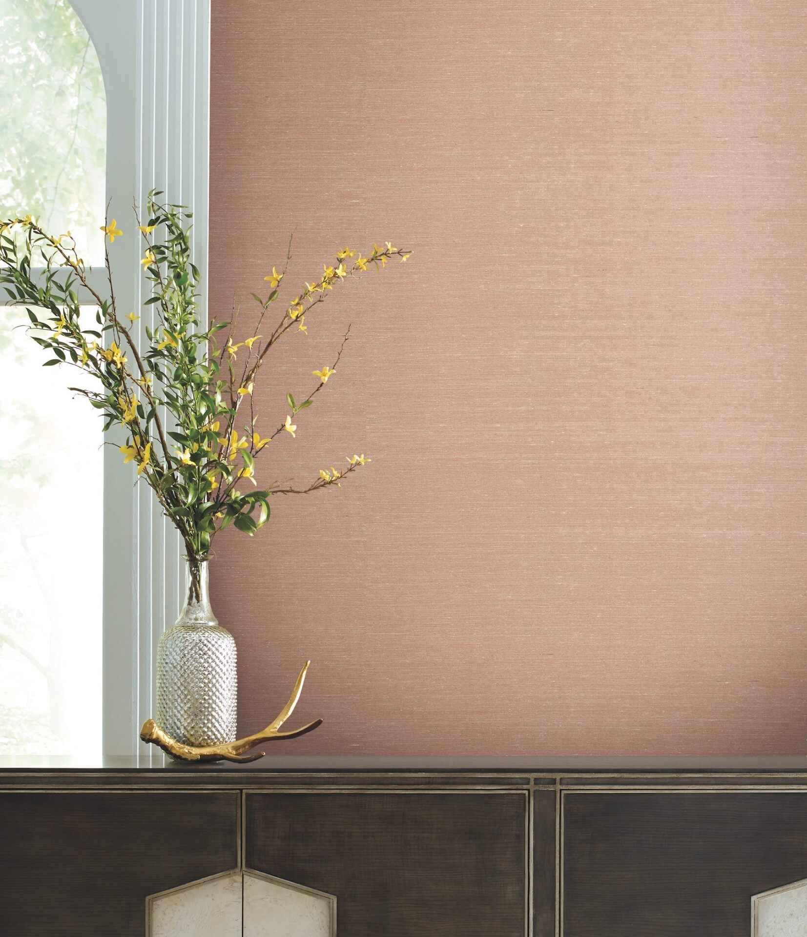 Delicate Abaca Brick Wallpaper - York Wallcoverings - GV0281 - York Wallcoverings Wallpaper