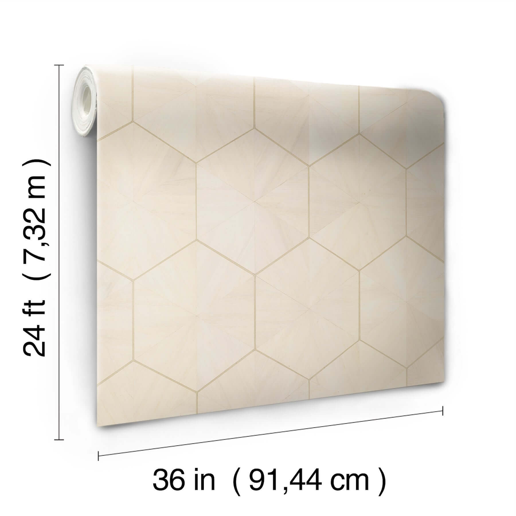 hexagram-wood-veneer-ivory-wallpaper-york-wallcoverings-ho2101gv - York Wallpaper Wallpaper