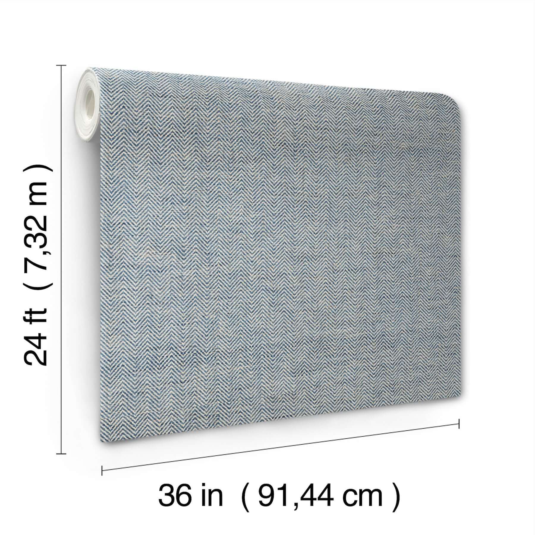 tailored-weave-blue-wallpaper-york-wallcoverings-gv0196 - York Wallpaper Wallpaper