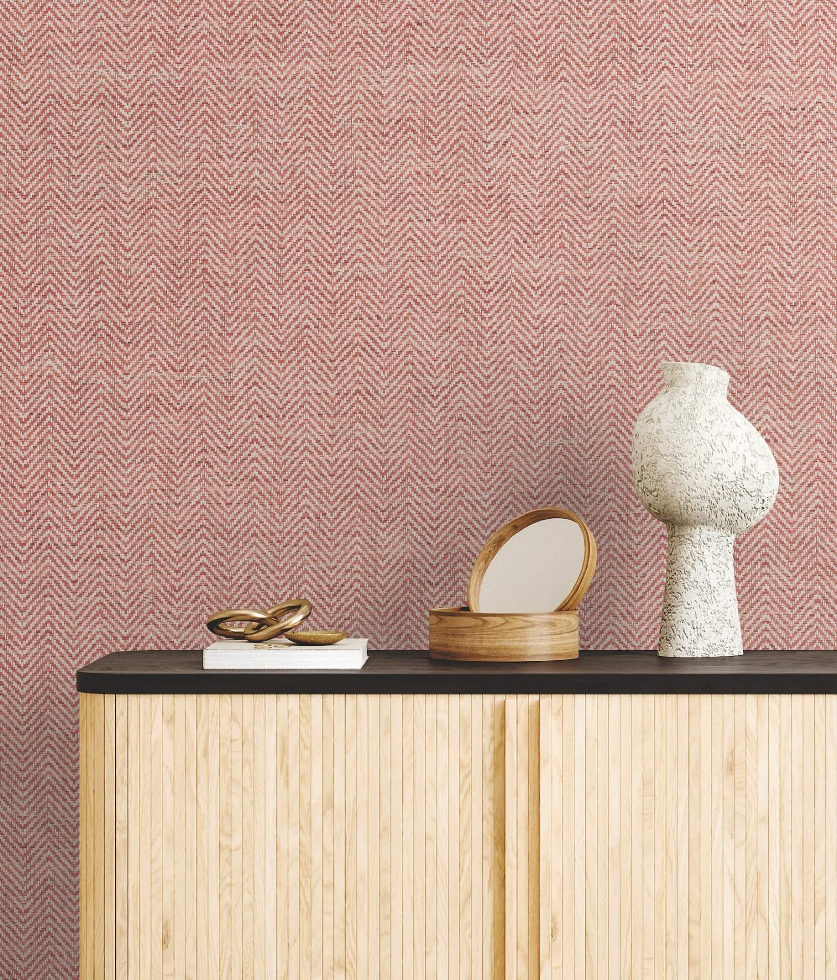 tailored-weave-red-wallpaper-york-wallcoverings-gv0192 - York Wallpaper Wallpaper