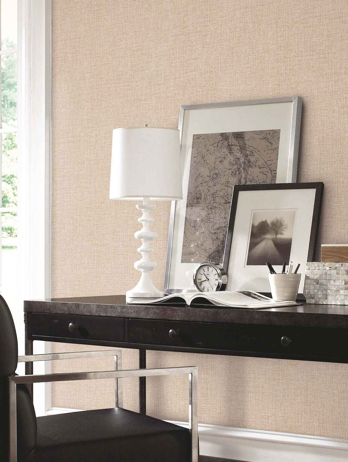 Berwick Beige Wallpaper - York Wallcoverings - UD2501N - York Wallcoverings Wallpaper