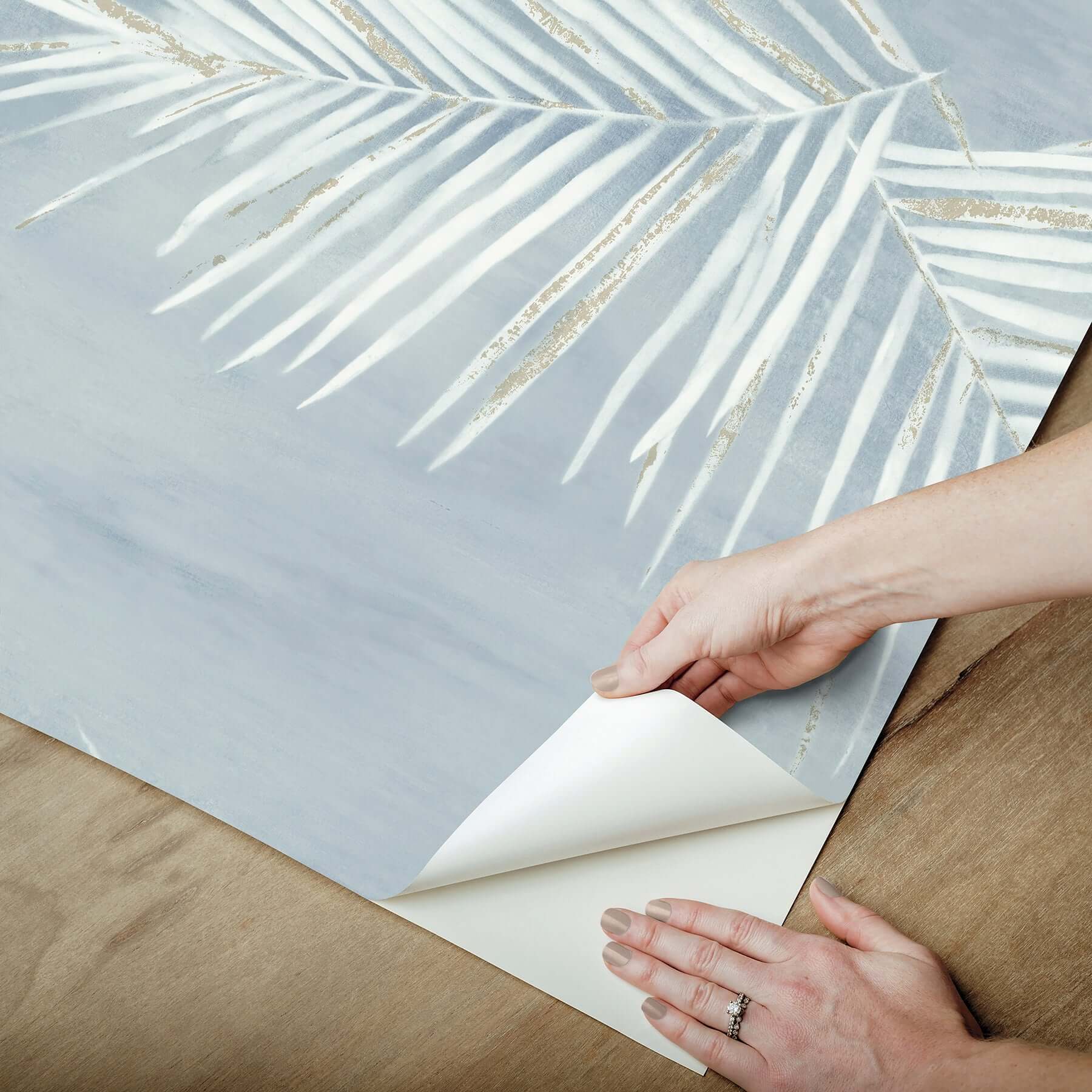 endless-summer-blue-peel-stick-wallpaper-york-wallcoverings-psw1554rl - York Wallcoverings Wallpaper