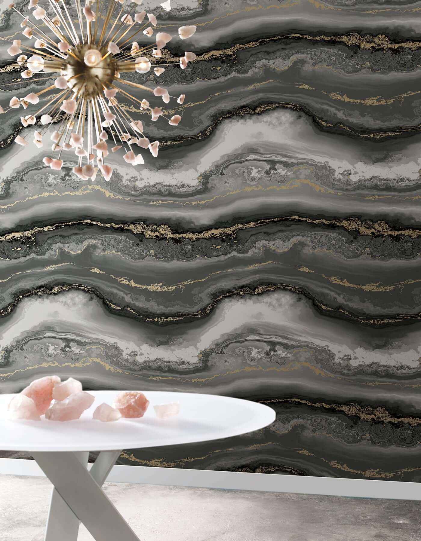 Shifting Sands Onyx Peel & Stick Wallpaper - York Wallcoverings - PSW1561RL - York Wallcoverings Wallpaper