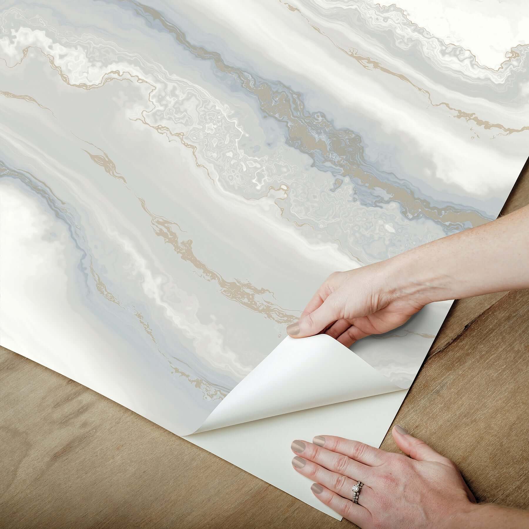 shifting-sands-slate-blue-peel-stick-wallpaper-york-wallcoverings-psw1559rl - York Wallcoverings Wallpaper